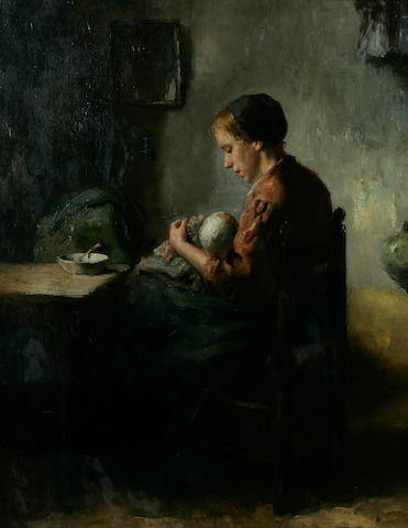 Bernard de Hoog (Dutch, 1867-1943) Mother and child