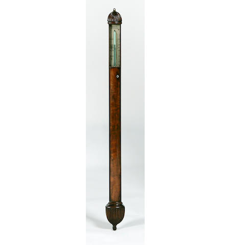 A mahogany stick barometer, first half 19th century Adie & Son, Edinburgh
