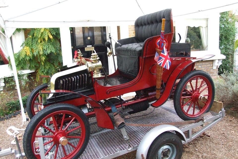 Regent Street Concours winning,1903 Crestmobile Model D 5hp Runabout  Chassis no. 308 Engine no. 1006