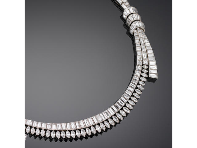 A diamond necklace, by Boucheron,