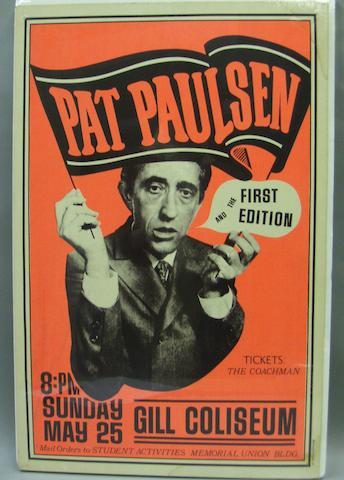 A Pat Paulsen tour poster, U.S., 1960's
