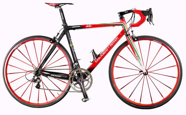A fine and rare limited edition 60th Anniversary Gentleman's professional Ferrari racing bike by Colnago,