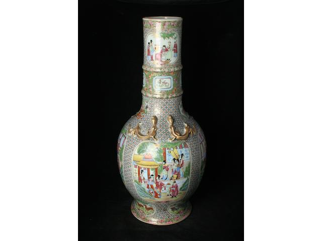 A Chinese Canton famille rose floor vase, 19th Century