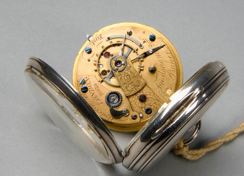 A silver pocket watch by Frodsham & Baker 4