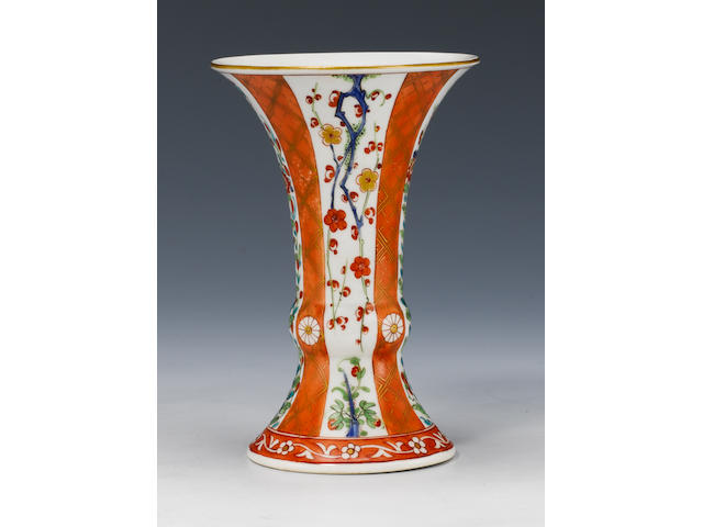 A rare Worcester vase circa 1770-72