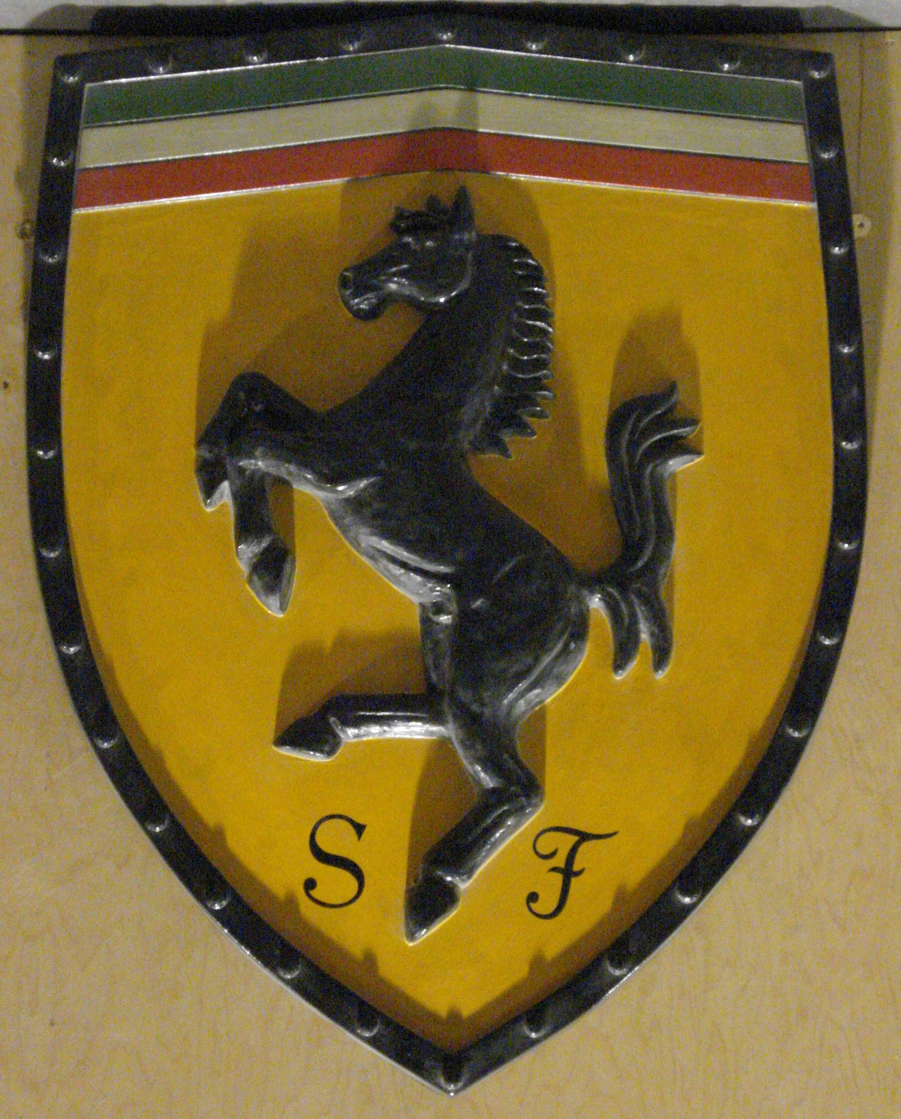 Ferrari Shell Label Bonhams Cars : A Ferrari shell sponsorship plaque,