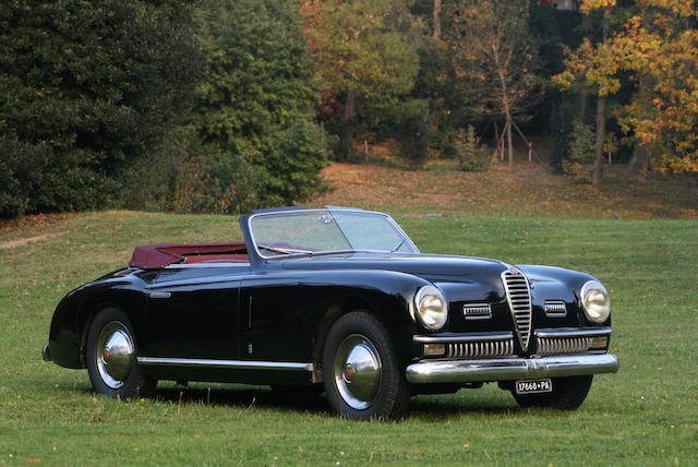 19,733 kilometres from new, same owner from 1955 - 2004,1950 Alfa Romeo 6C 2500 Super Sport Cabriolet  Chassis no. 915870 Engine no. 928181
