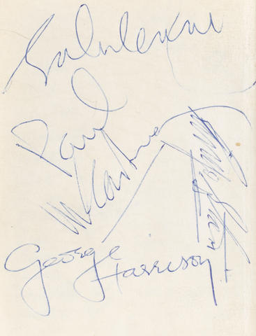 A 1965 diary autographed by the Beatles during filming in Austria for 'Help!',