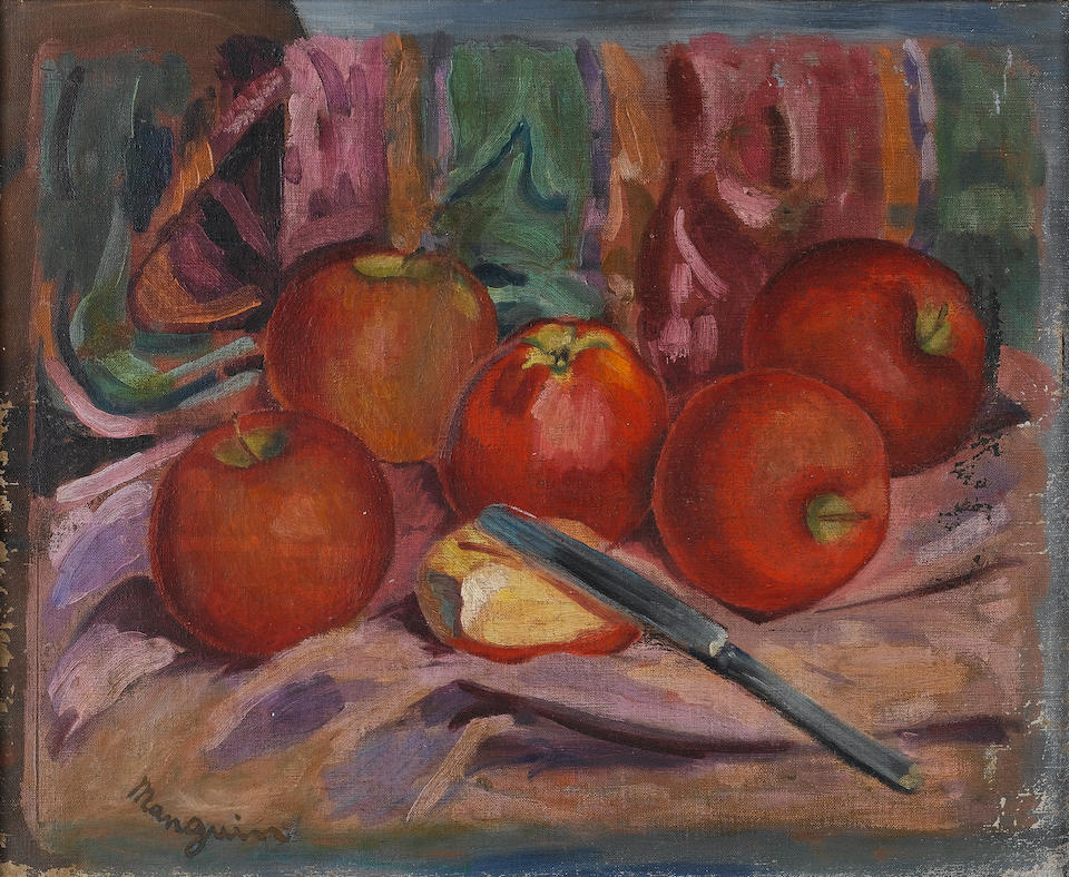 Henri Manguin (French, 1874-1949) Apples 41 x 51 cm (16 1/8 x 20 1/8 in)
