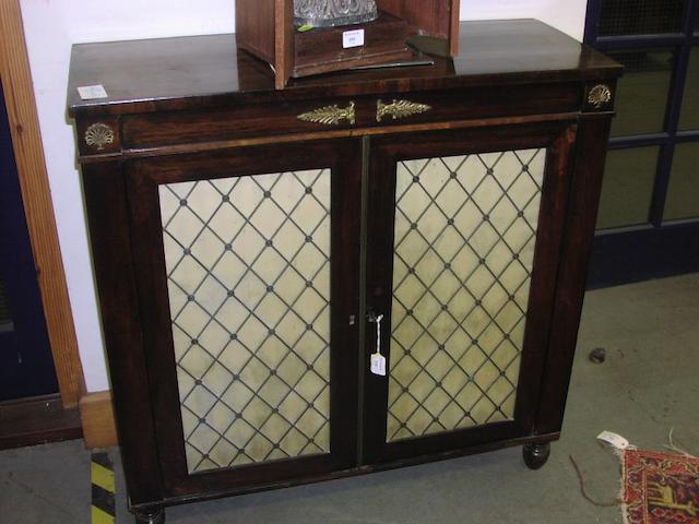 A 19th Century rosewood chiffonier,