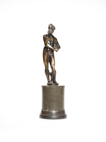 Attributed to the workshop of Niccolo Roccatagliata, Italian (1593-1636) A bronze figure of Hercules