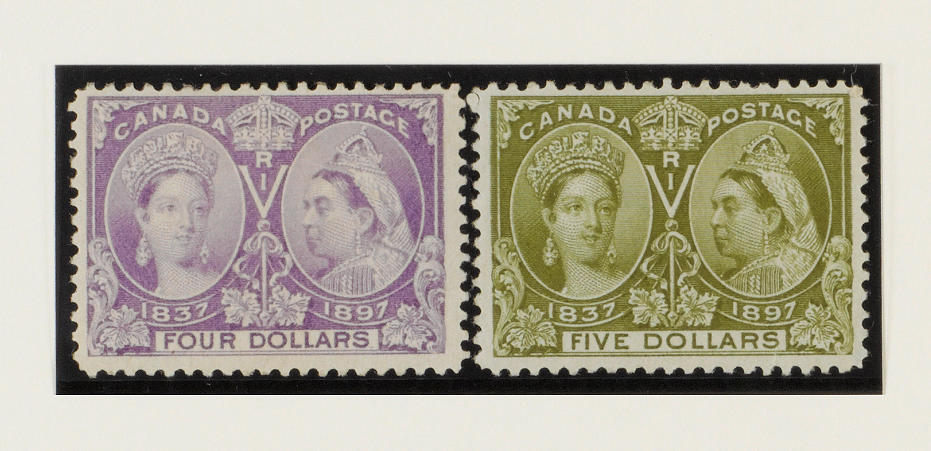 Canada: 1897 Jubilee &#189;c. to $5 set mint, some gum imperfections, mainly fine and fresh. (723)