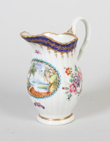 A rare Worcester milk jug Circa 1775-1780