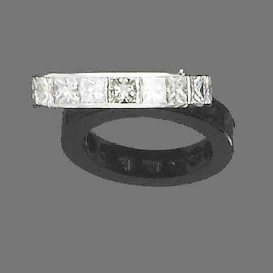 A diamond eternity ring