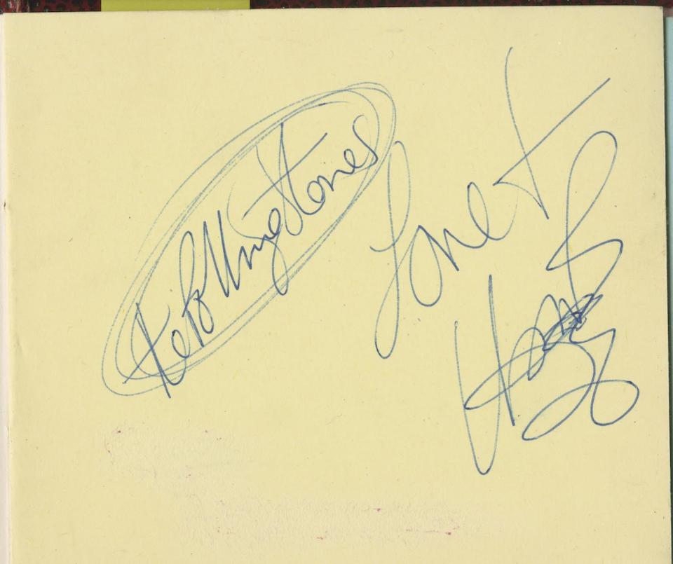Rolling Stones autographs, 1960s,