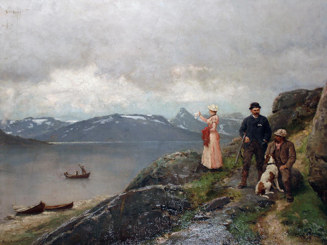 Axel Ender (Norwegian, 1853-1920) 'Farewell'