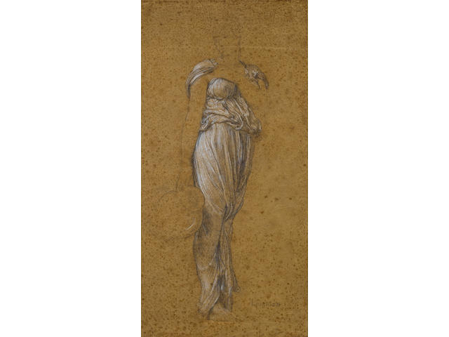 Frederic, Lord Leighton, PRA (British, 1830-1896) Study for the central figure in Captive Andromache c. 1888