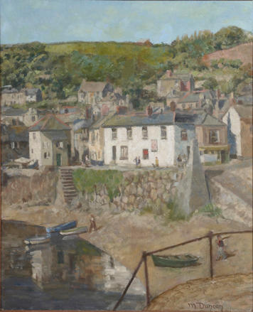 Mary Duncan (British, 1885-1964), Mary Duncan (British 1885 - 1964), Mousehole, Cornwall, on canvas, signed lower right, 60 x 49cm
