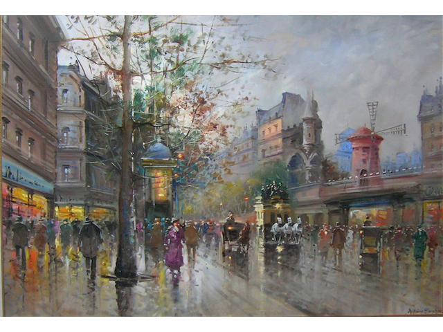 Antoine Blanchard (French, 1910-1988) Moulin Rouge Signed Antoine Blanchard, lower right