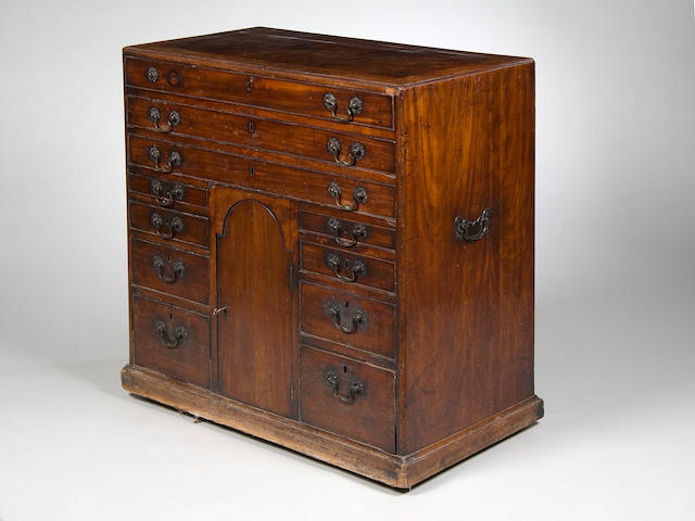 A good and unusual George III mahogany chest