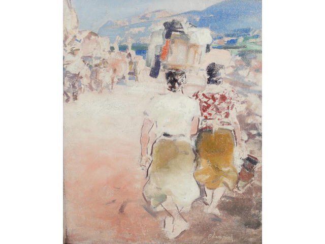 Edmund Blampied (British, 1886-1966) 'Roadside in Spain'