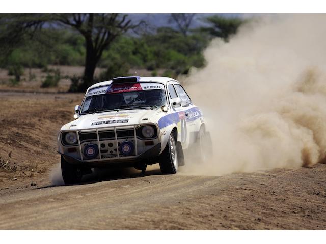 The Bjorn Waldegard 2007 East African Safari Rally winning,1972 Ford Escort RS1600 Mk1 Saloon  Chassis no. BFATMS00041 Engine no. MS00041