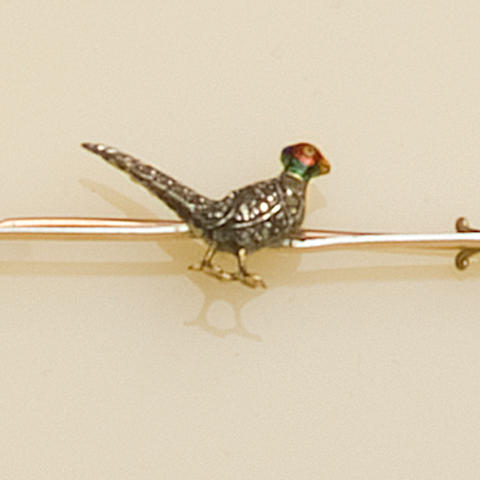 A pheasant bar brooch (2)
