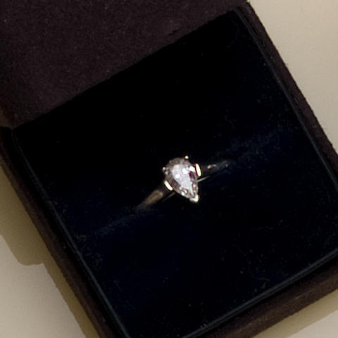 A diamond solitaire ring, by Tiffany & Co.