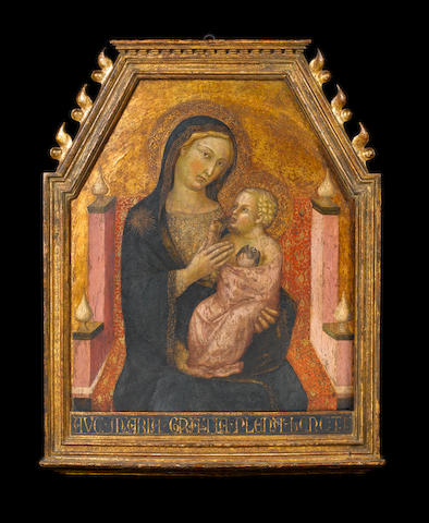 Bartolo di Fredi Cini (Siena circa 1330-1410) The Madonna and Child