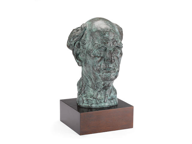 Barbara Tribe (Australian, 1913-2000) Bust of Lloyd Rees, 1966 (Illustrated in 'Barbara Tribe, Sculptor' by Patricia R.McDonald, page 94)