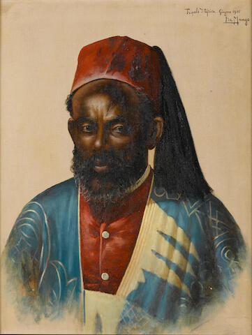 Bonhams Leonardo De Mango Italian Born 1843 Portrait Of A Lybian Man