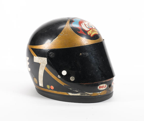 Barry Sheene - A Bell racing helmet,