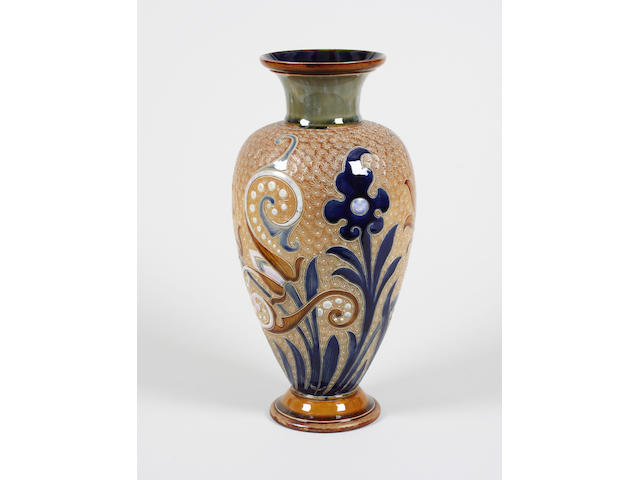 A Royal Doulton vase by Frank Butler