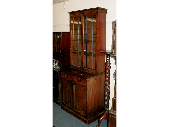 A mid 19th century mahogany bookcase