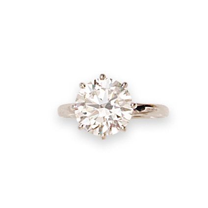 A diamond single-stone ring