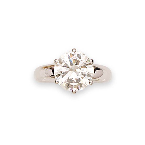 A diamond single-stone ring