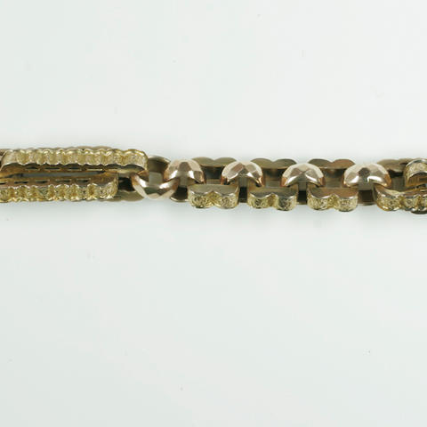 A heavy 9ct gold fob chain