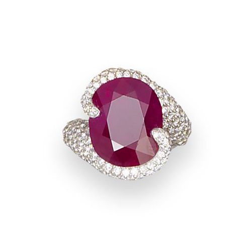 A ruby and diamond ring, by de Grisogono