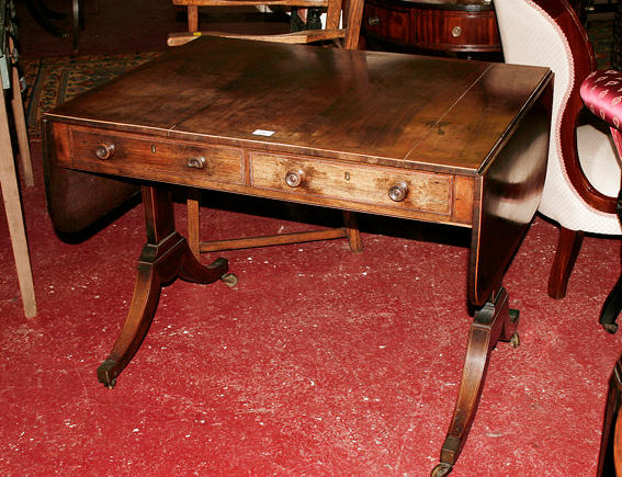 A George III rosewood sofa table