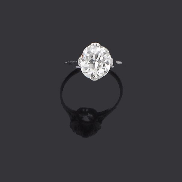 A diamond single-stone ring
