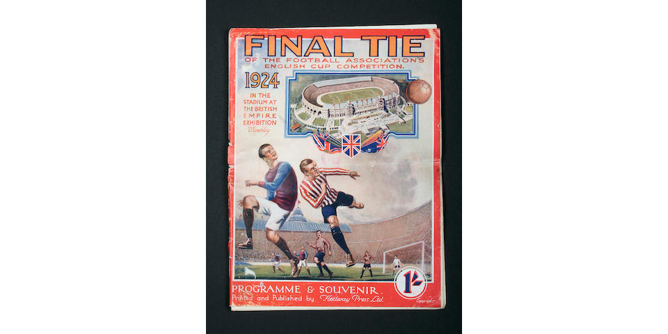 1924 F.A. Cup Final programme