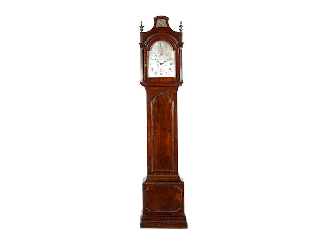 A good late 18th century mahogany longcase clock Evans, Royal Exchange, London