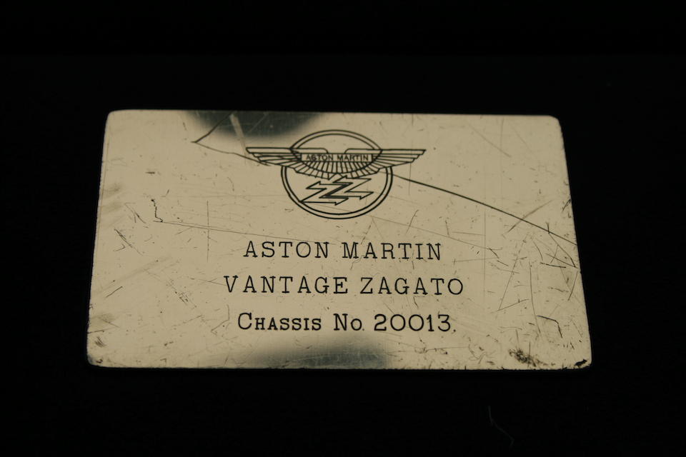 The Rowan Atkinson, Works Service prepared and first right-hand drive,1986 Aston Martin V8 Vantage Zagato Coup&#233;  Chassis no. V8IZXGTR 20013 Engine no. V/580/0013/X(R)