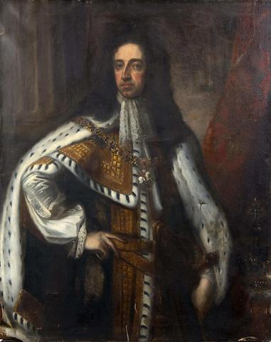 After Sir Godfrey Kneller Portrait of William of Orange, full length, wearing royal robes