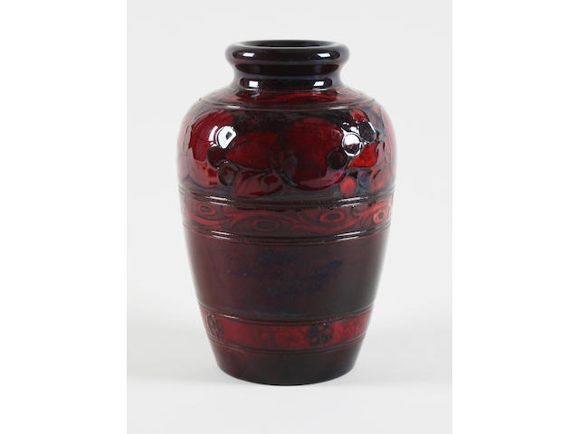 A William Moorcroft flamb&#233; vase Circa 1930