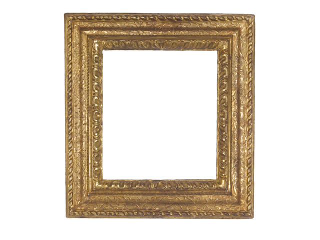An Italian 16th Century carved and gilded frame