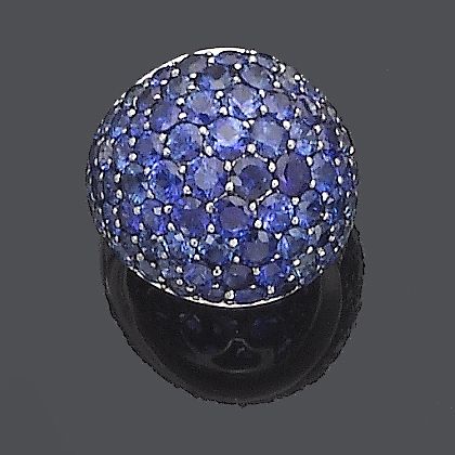 A sapphire ring