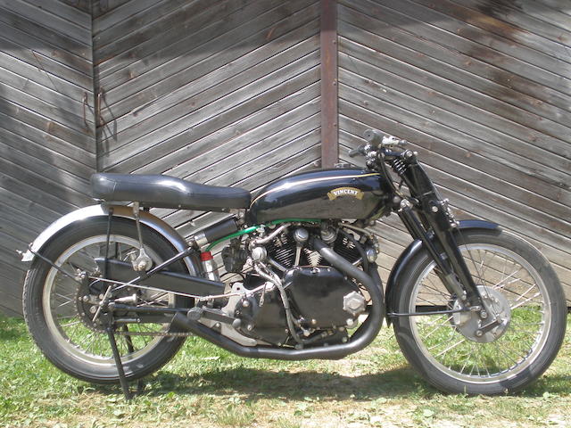 c.1950 Vincent 998cc Rapide Racing Motorcycle  Frame no. RC/1/5445 Engine no. F10AB/1/2125