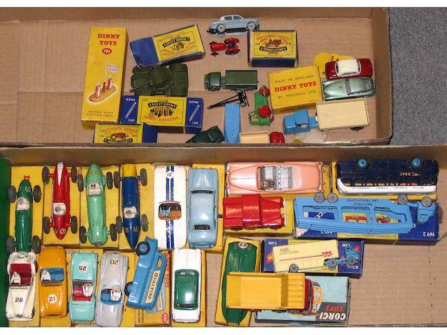 Dinky various 1950's cars and other vehicles qty