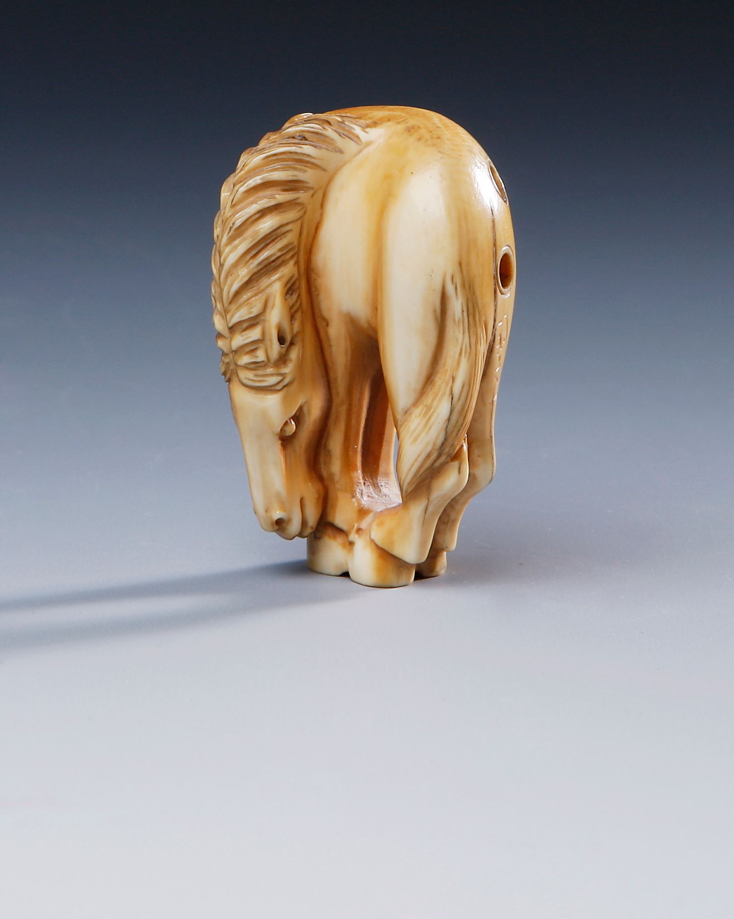 An ivory netsuke